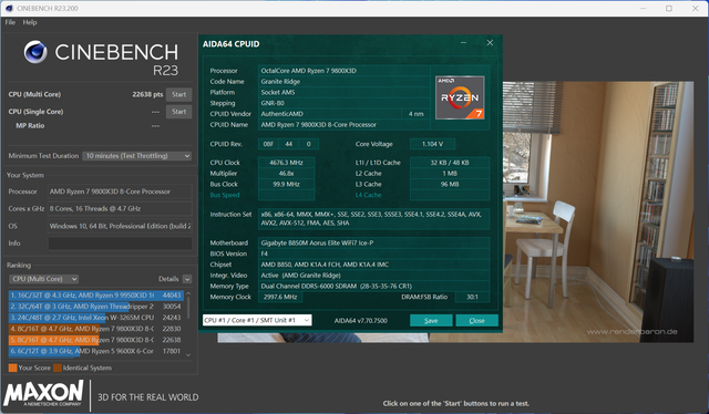 银白顶配，98X3D+技嘉B850M雕妹+索泰RTX 5080+6400C28 96GB装机