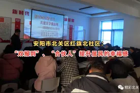 安阳市北关区红旗北社区：“双报到”、“合伙人”提升居民的幸福感图片