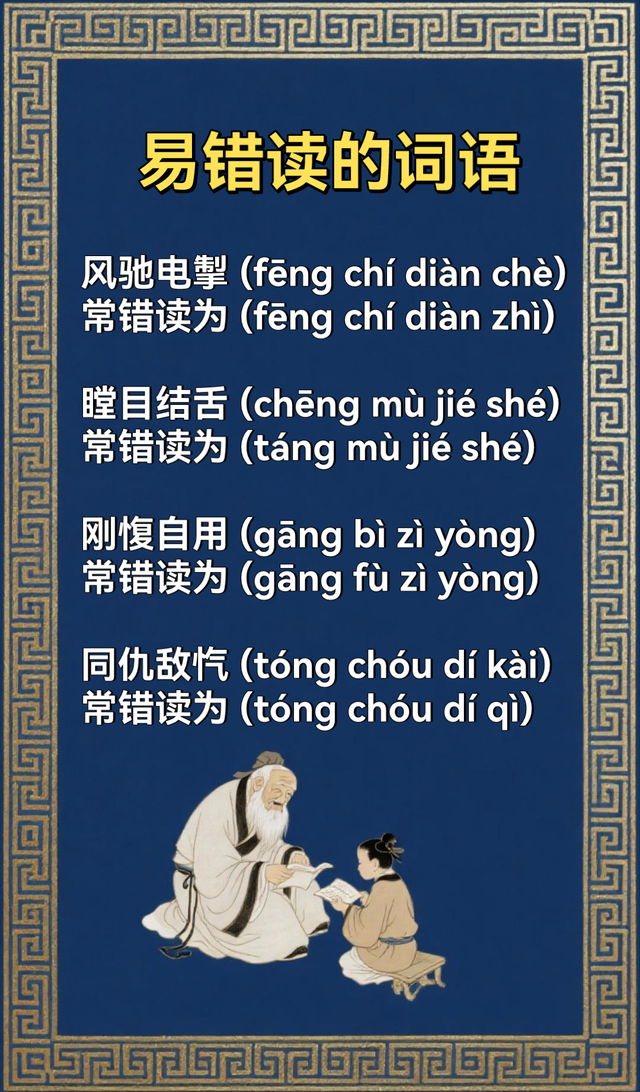 很容易读错的词语(三)