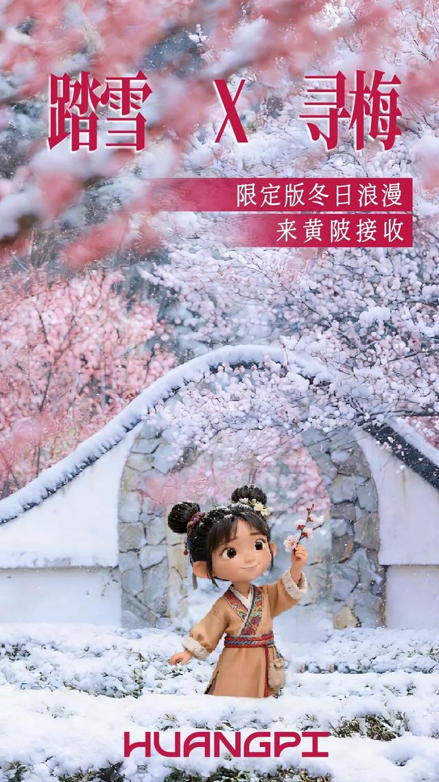 踏雪寻梅！限定版冬日浪漫，来黄陂接收！