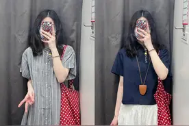优衣库这条‘糯叽叽’半身裙，软fufu穿出日系慵懒感！图片