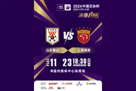 15日开票！2024中国足协杯决赛将于11月23日在温州上演巅峰对决图片