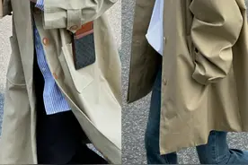 “风衣+鲨鱼裤+老爹鞋”=今年最火的街拍穿搭，既洋气显瘦又增高图片