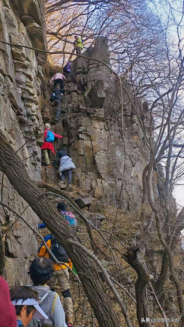 21）徒步山西阳城蟒河指柱山，冬日山野之行，把疲惫，留在上山的