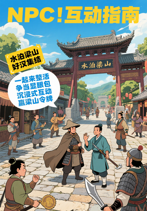 玩转济宁·景景有fun丨水泊梁山这样玩才够本！必打卡NPC互动清单曝光！