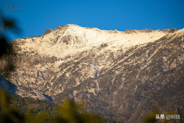大理虽没下雪,但苍山之巅已是银装素裹,远眺和仰望都挺好看