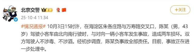 “千万粉丝车评人”陈震就车祸事件致歉声明