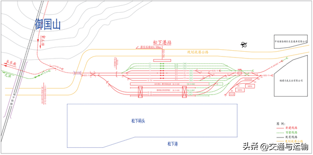 福州松下港铁路专用线松下港站布置方案研究