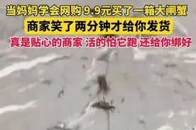 女子网上9.9元买了一箱“大闸蟹” 网友调侃：这可能是“阳澄湖大蜘蛛”图片