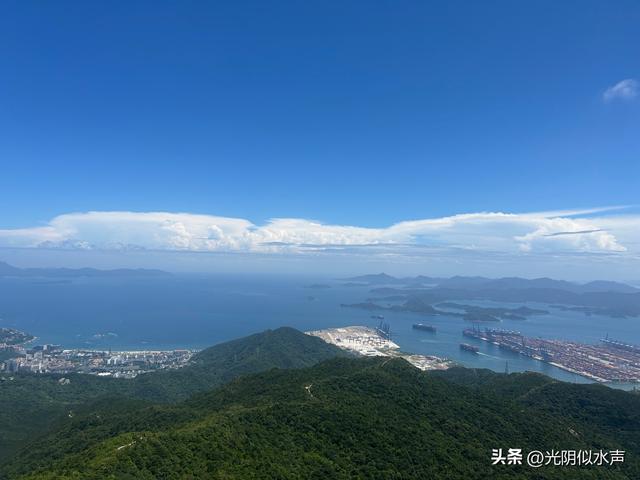 深圳游记:梅沙尖和云海广场的山与海