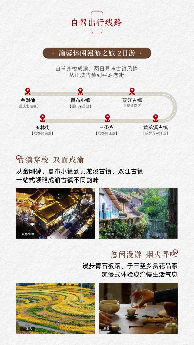 10条成渝旅游线发布，走起→