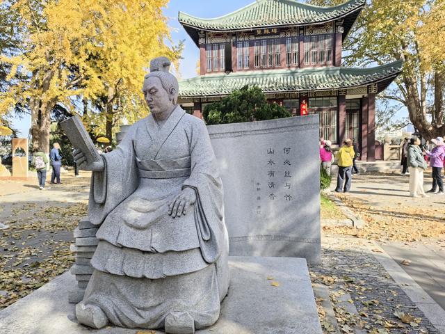 碧云天，黄叶地。秋色连波，波上寒烟翠一一玄武湖银杏迟