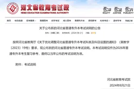 2026年河北专升本最新考试说明（考试大纲）公布了！图片