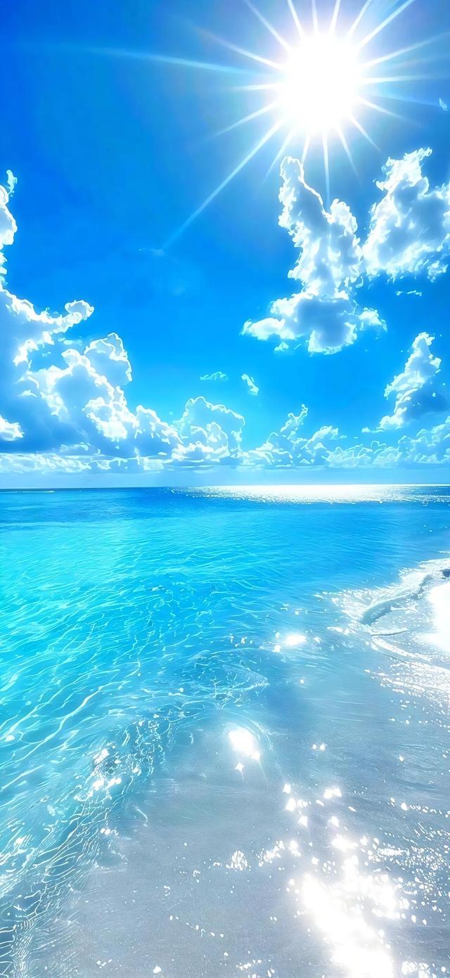 手机壁纸|海边的自然风景