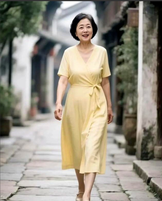 70岁奶奶穿露胸装！网友：啥岁数了，这样穿让年轻人都不好意思了