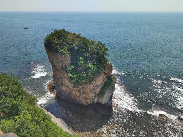 夏日东北行：8月7日，在大连金石滩，观察典型海岸侵蚀地貌。
