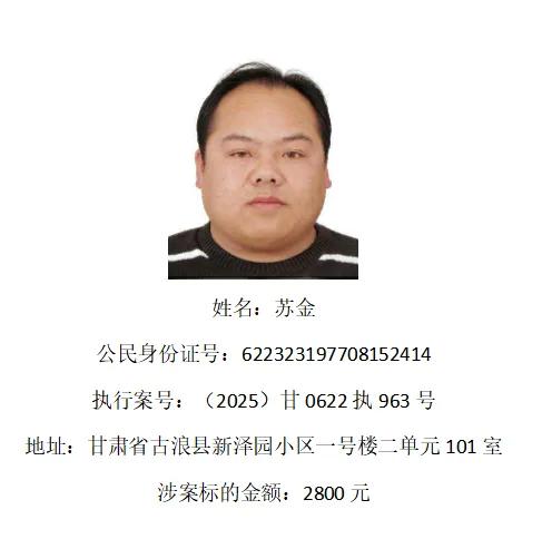 甘肃这15人注意，10日内不履行，将面临拘留、追究刑责等后果！