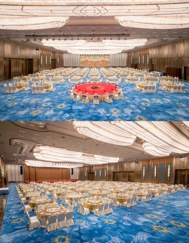 厦门国际会议中心酒店，拥有520间客房和套房，与金门岛近在咫尺