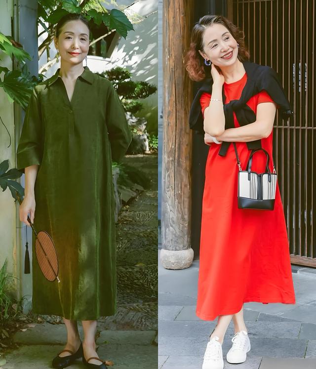 女人到了50、60岁，尽量少穿黑色、粉色，多穿这些富贵色更洋气