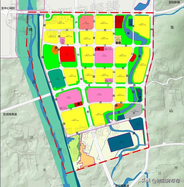 国际大都市——德阳；无缝接壤广汉，直接包裹黄许