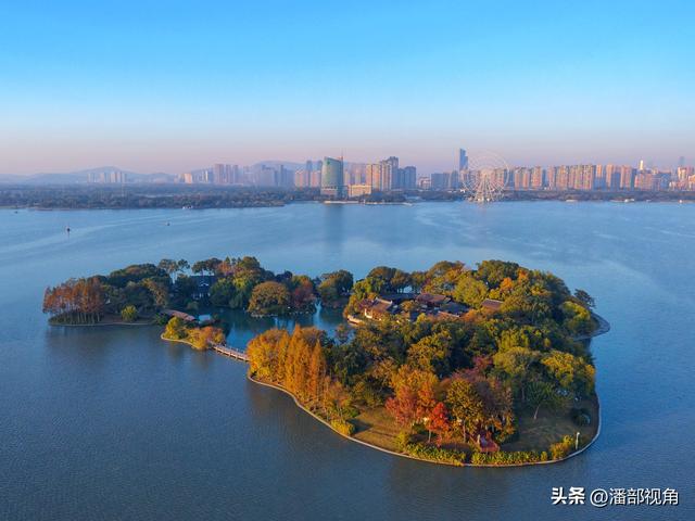 空中看蠡湖四时风光，尽显无锡大美山水之城