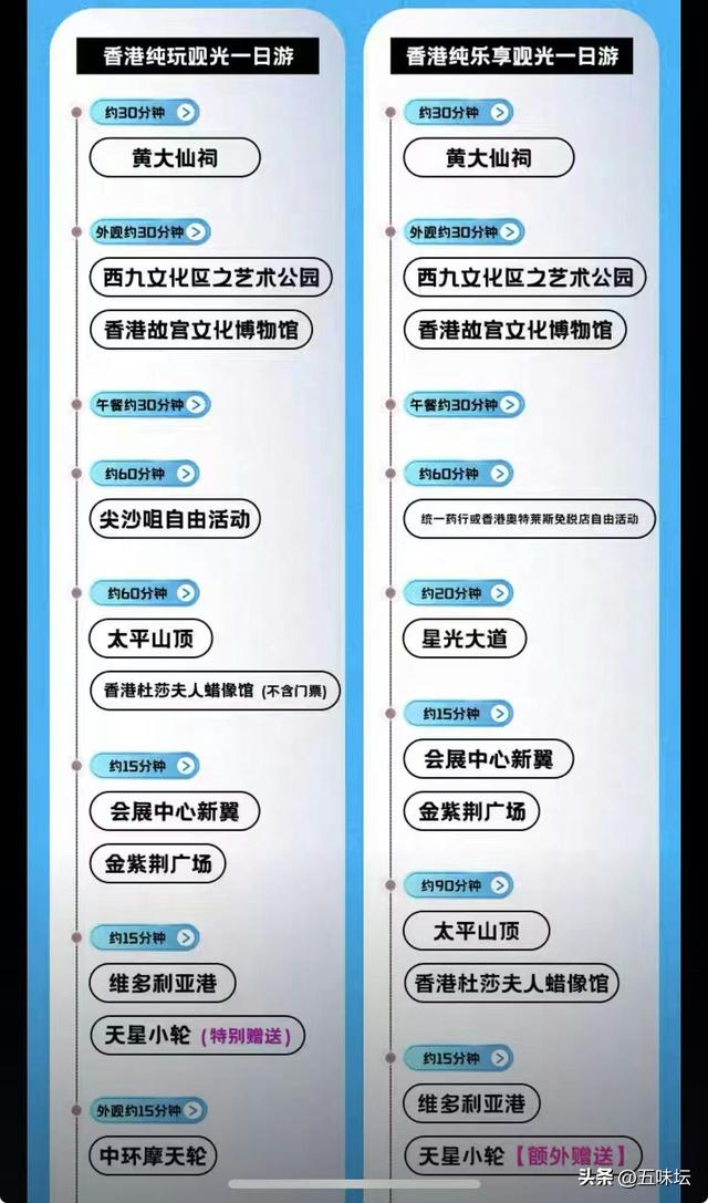 香港一日游价格低至46元，廉政公署和高等法院成新景点