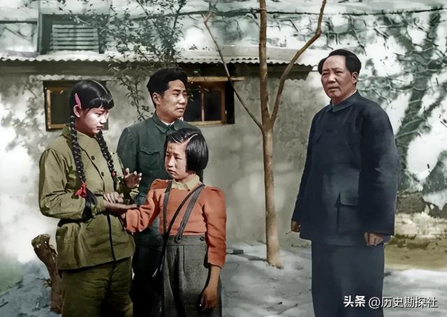 这是刘思齐和毛岸英的真实合影，并非演员扮演，货真价实的照片