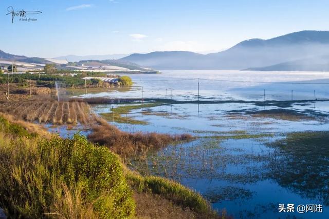 大理有个水库跟金沙江相通,风光潋滟,是本地人露营的宝藏去处