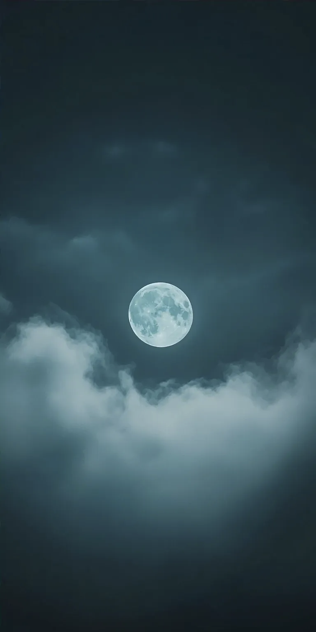 山水画卷，月下美景如诗