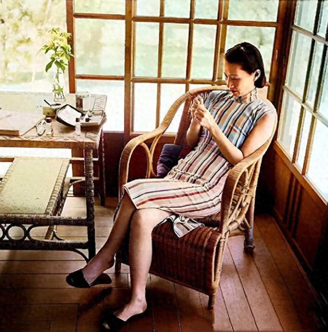 这是张学良老婆赵四小姐真实样貌，并非演员饰演而是货真价实真品