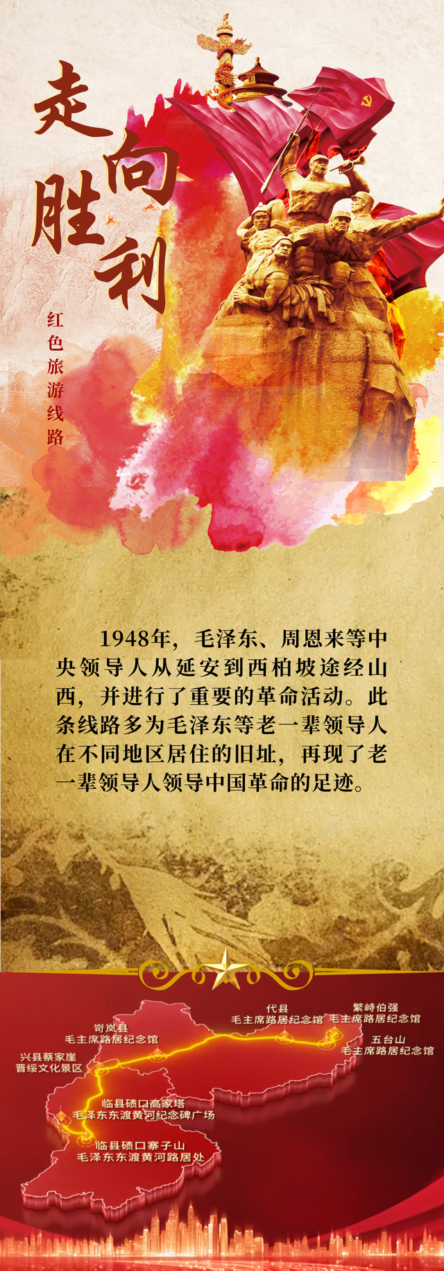 一起追寻红色足迹 | 走向胜利红色旅游线路