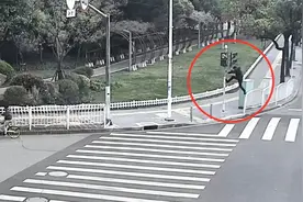 他光天化日下破坏交通设施，警民合力人赃俱获图片