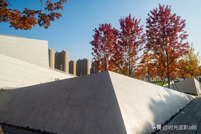 在正太广场，捡一片秋，装下整个城市的温柔！