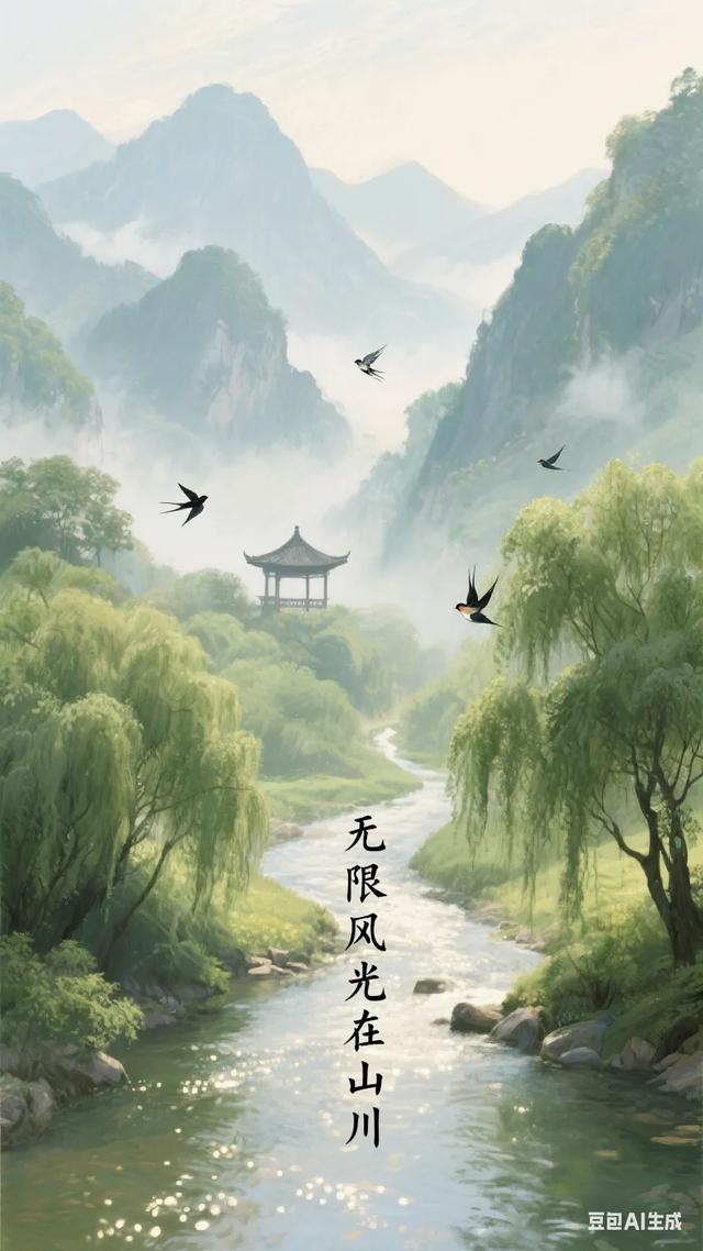 踏入山川，满目风光美如画，心醉其间，悠然尽享这份自在！