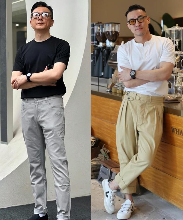这才是160斤大叔该有的样子：不露皮带、不戴金首饰，清爽更有型