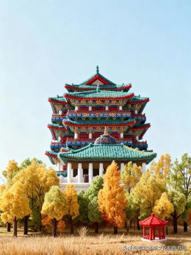 被🧶暖到！“穿”上毛绒绒的鄂尔多斯文化产业园也太治愈了....暖 huo huo！