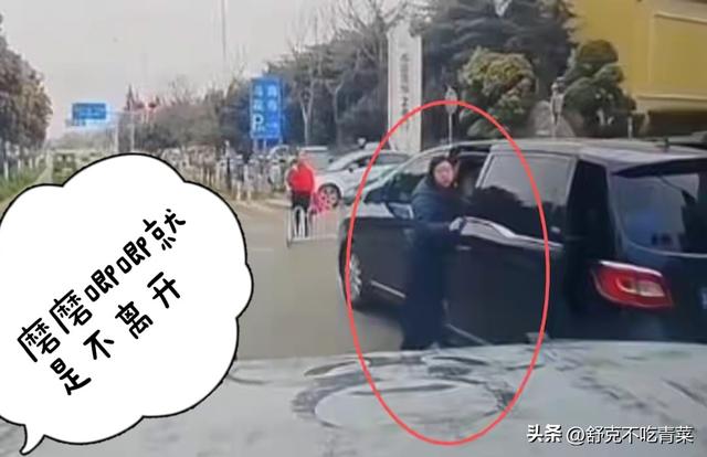 女子违停竖中指被撞后续，涉事司机首发声，女子正脸疑遭曝光