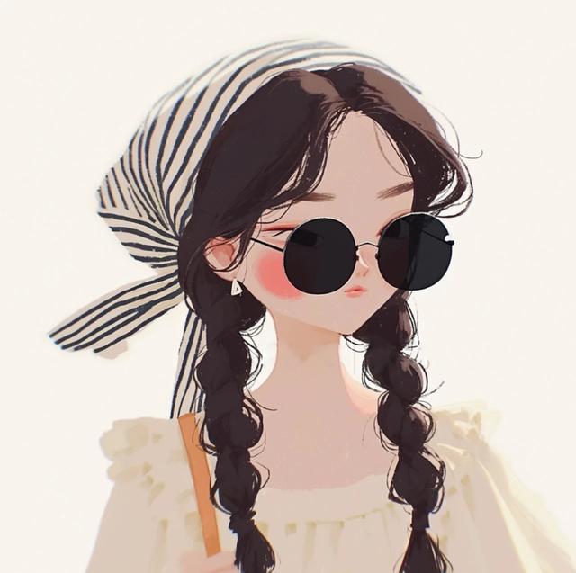 简单气质女生头像