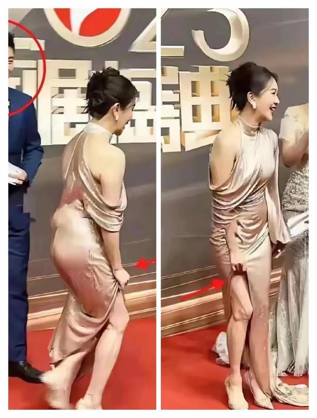 48岁左小青非得这样吗，搞得我尴尬症都犯了 这个腿是真的一言难尽