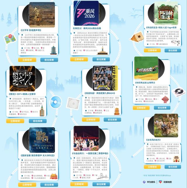 跟着华为音乐去旅行，五一假期解锁10大热门城市隐藏打卡路线