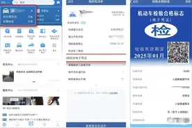 如何在“交管12123”APP上申领免检合格标志？图片