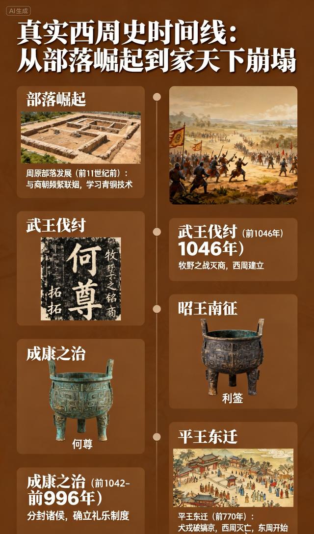 跳出封神演义！10分钟理清真实西周史，从部落崛起到家天下崩塌