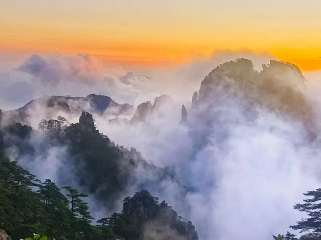 沉浸式感受！黄山朝晖夕霞的极致盛景