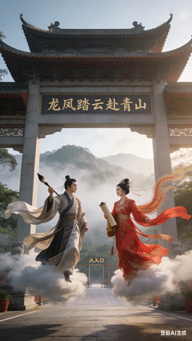 无双道龙赵小荣游记《 一笔祥龙行天下 》（一四九）青秀山