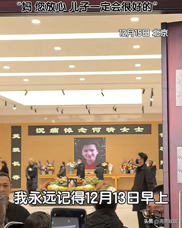 何晴儿子悼词句句催泪！公开母亲临终细节，捧骨灰动作全场泪目！