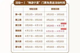 宁夏面向全国游客免费发放20万张“畅游宁夏”门票图片