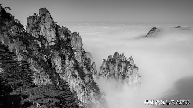 水墨黄山风光