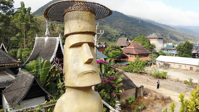 云南边境神秘村落，住在国际河畔，哈尼族阿克老寨