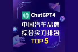 ChatGPT4:2024年中国汽车品牌综合实力排名TOP5，第一实至名归！图片