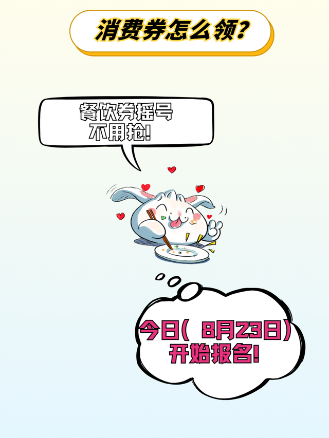 新一轮餐饮消费券今天起报名摇号！攻略来啦→
